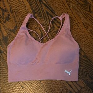 Puma Women's Mauve pink Sports Bra